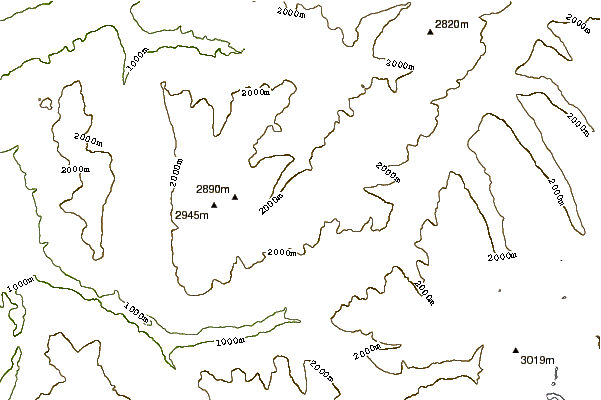 Mountain peaks around Sandhubel