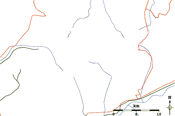 Roads and rivers around Sanetschhorn