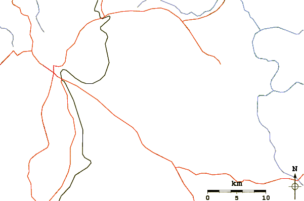 Roads and rivers around Sanganguey