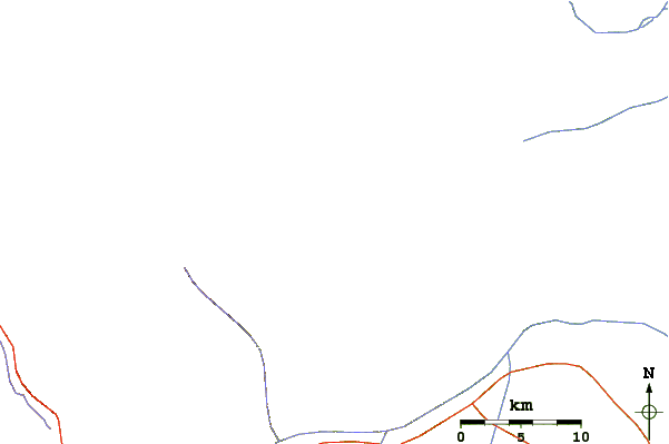 Roads and rivers around Sangay