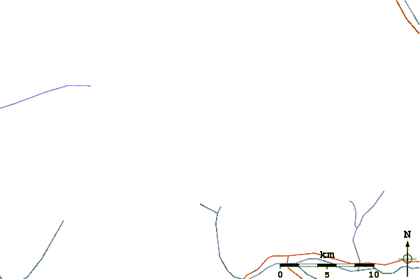 Roads and rivers around Sangemarmar Sar