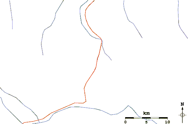 Roads and rivers around Sanju Pass