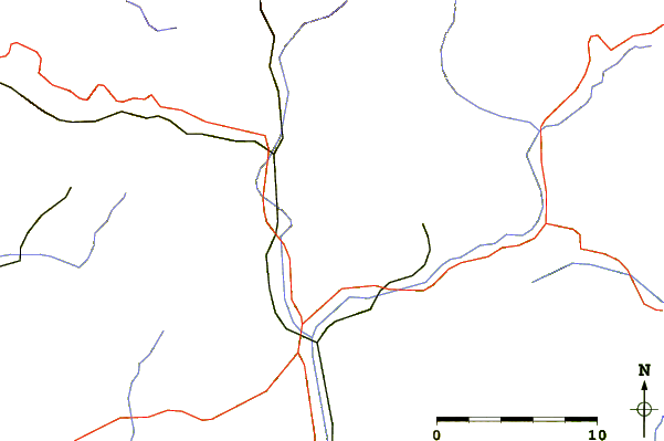 Roads and rivers around Sant Amand