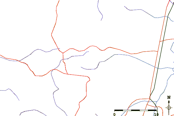 Roads and rivers around Šar Mountains