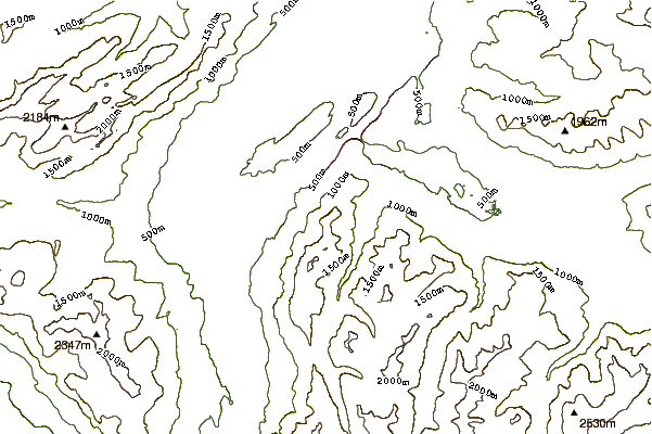 Mountain peaks around Sarojahöhe