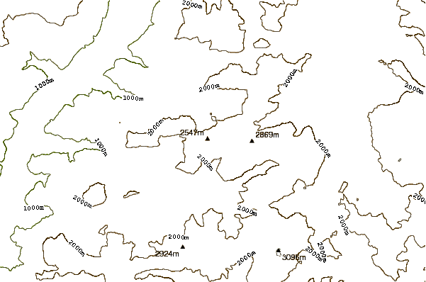 Mountain peaks around Sass Rigais