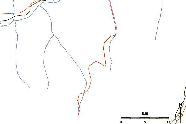 Roads and rivers around Sasseneire