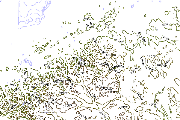 Mountain peaks around Såtbakkollen