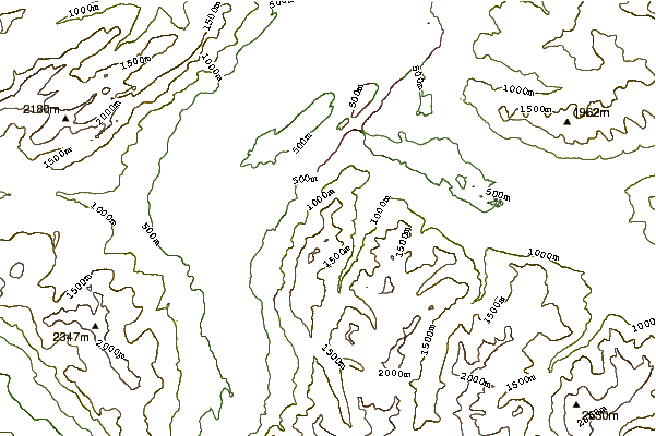 Mountain peaks around Sattelköpfle