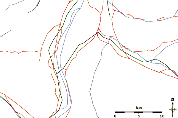 Roads and rivers around Sattelköpfle