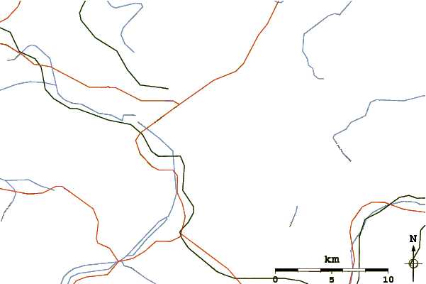 Roads and rivers around Säuling