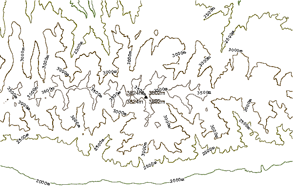 Mountain peaks around Sauyr Zhotasy