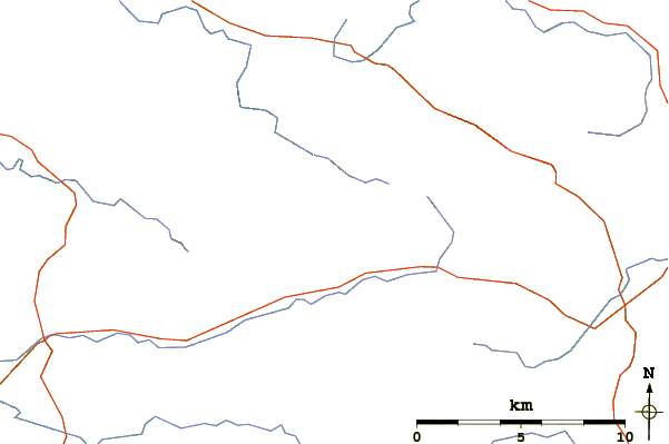 Roads and rivers around Sawel Mountain