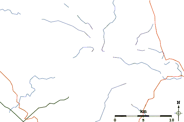 Roads and rivers around Scafell