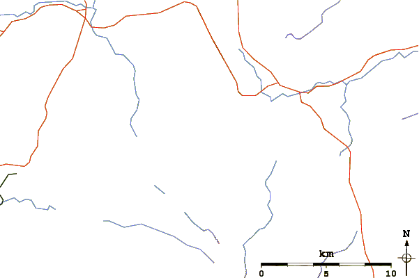 Roads and rivers around Scar Crags