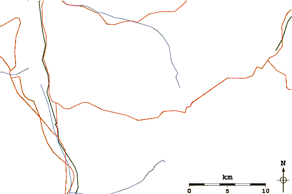 Roads and rivers around Schächentaler Windgällen