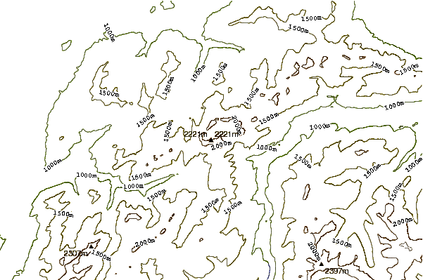 Mountain peaks around Schafberg (Jaun)