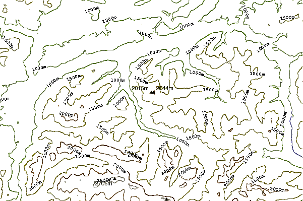 Mountain peaks around Schafreuter