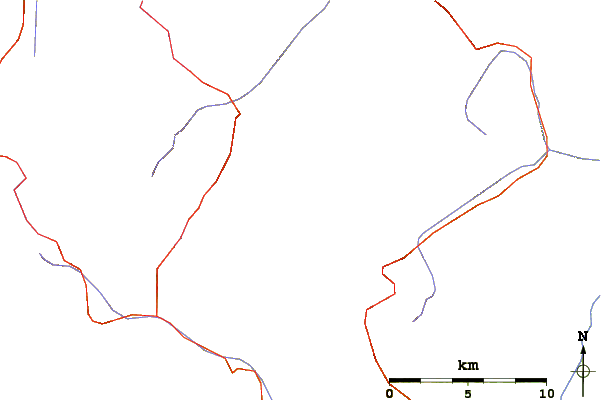 Roads and rivers around Schalfkogel