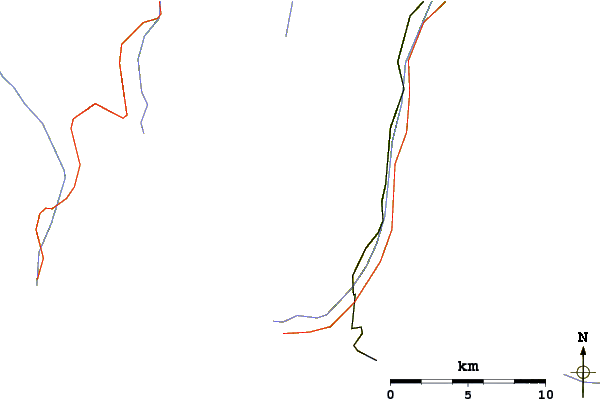 Roads and rivers around Schalihorn