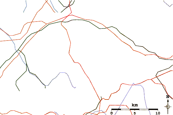 Roads and rivers around Schauinsland