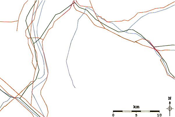 Roads and rivers around Scheienkopf