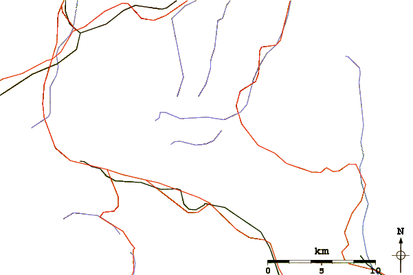 Roads and rivers around Schenadüi