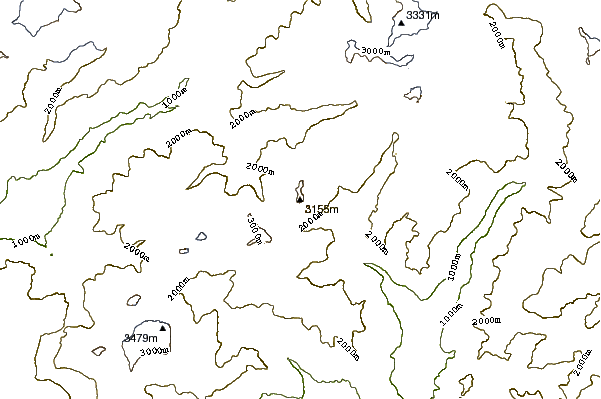 Mountain peaks around Scherbadung