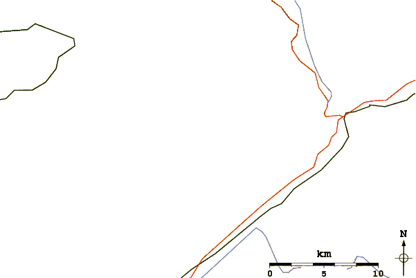 Roads and rivers around Scheuchzerhorn