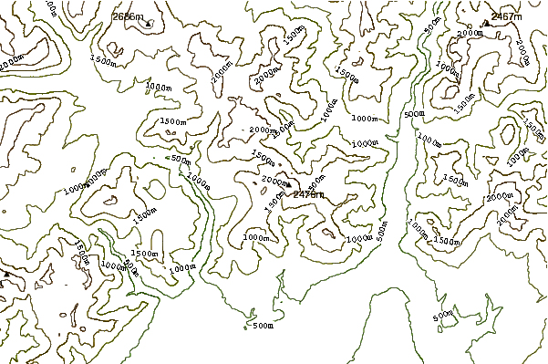 Mountain peaks around Schiara