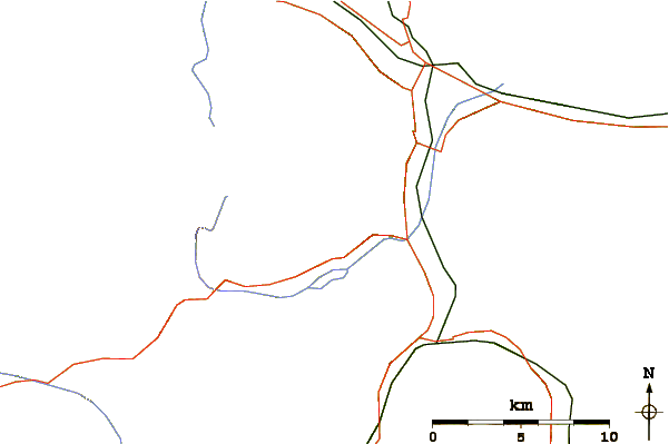Roads and rivers around Schijen