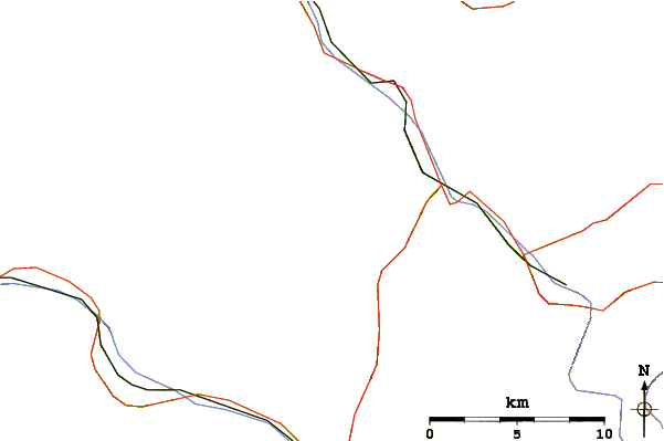 Roads and rivers around Schijenflue