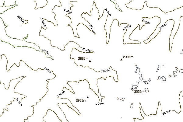 Mountain peaks around Schildflue