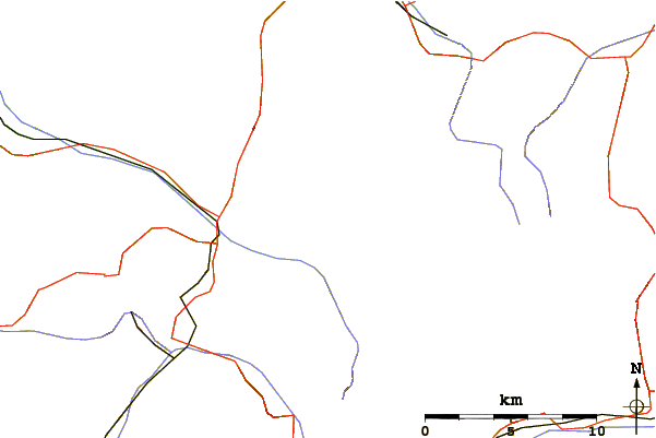 Roads and rivers around Schildflue