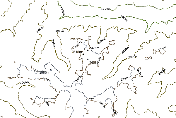 Mountain peaks around Schildspitze