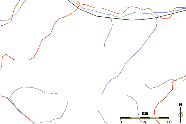 Roads and rivers around Schildspitze