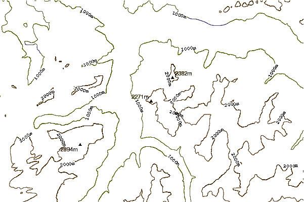 Mountain peaks around Schilt