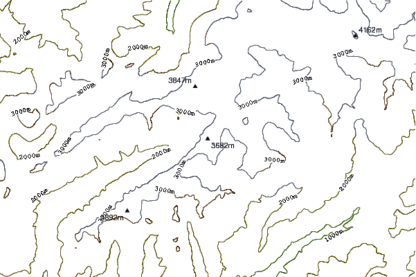 Mountain peaks around Schinhorn