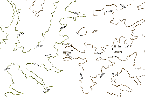 Mountain peaks around Schlern