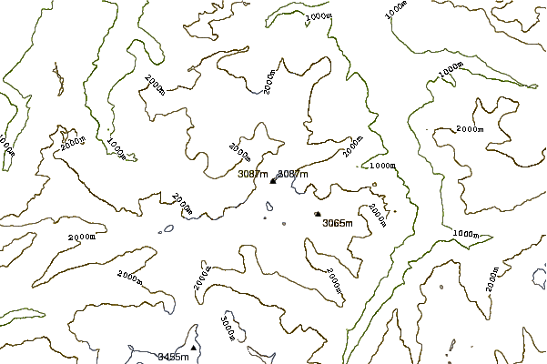 Mountain peaks around Schlossberg, Uri