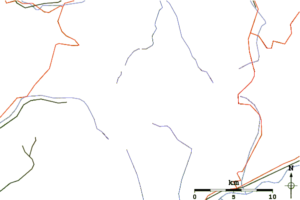 Roads and rivers around Schluchhorn