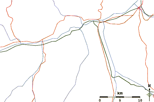 Roads and rivers around Schlüechtli