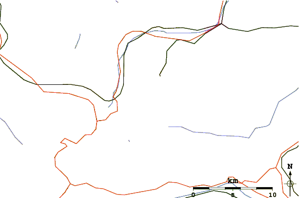 Roads and rivers around Schneefernerkopf