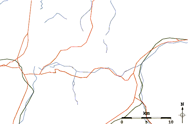 Roads and rivers around Schopfenspitz