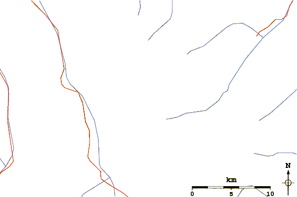 Roads and rivers around Schrankogel