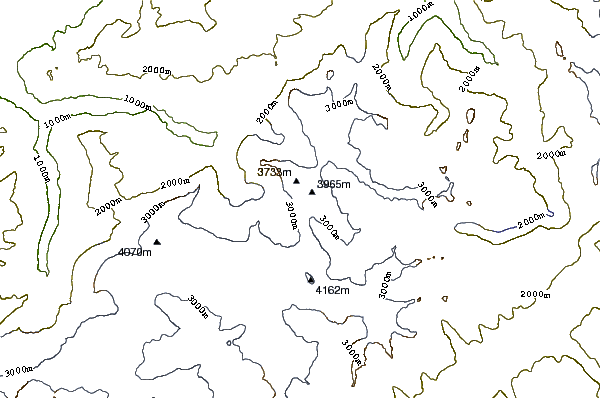 Mountain peaks around Schreckhorn