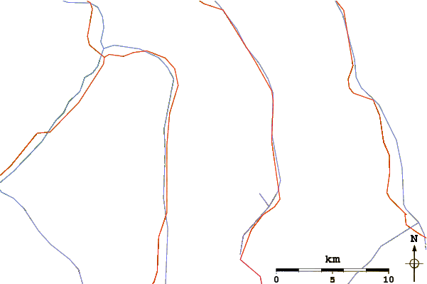 Roads and rivers around Schwabenkopf