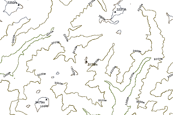 Mountain peaks around Schwarzhorn (Binntal)