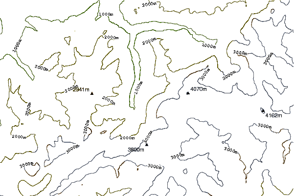 Mountain peaks around Schwarzmönch