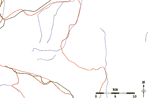 Roads and rivers around Scopi